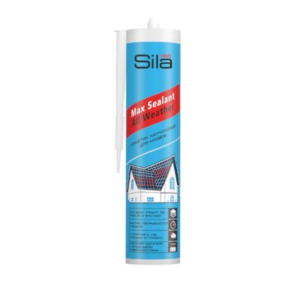 Герметик каучуковый для кровли 290 мл, бесцветный, Sila PRO, "Max Sealant", арт. SAWCL290