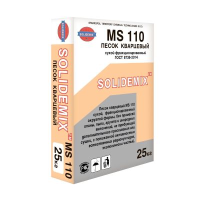 Песок кварцевый Solidemix, Профикс, 25кг