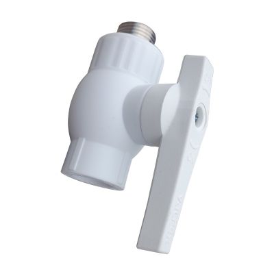 Кран шаровый комбинированный PP-R D=20 мм x 1/2" НР, Valfex