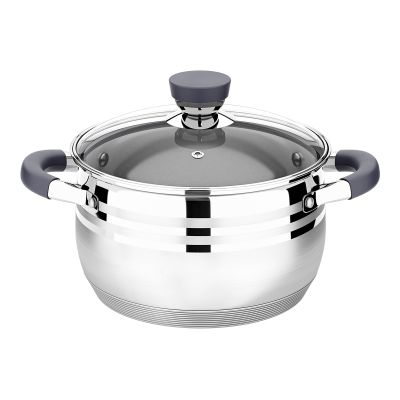 Кастрюля нерж 6,5 л LARA MERCURY LR02-474 капсул. индукционное дно