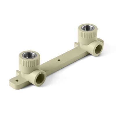 Планка под смеситель PP-R D=20 мм x 1/2" ВР, серый, Pro Aqua