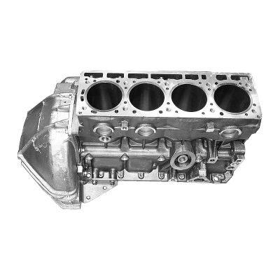 274-1002155-60 БЛОК ЦИЛИНДРОВ УМЗ-274 Evo 3302 (чугун, отверстие слива масла, картер ф132 под КПП 330Нм) (с поршнями) (ГАЗ) (Оригинал)