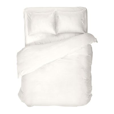 Простыня на резинке "Волшебная ночь" 180*200см тк.Поплин П10 цв."WARM WHITE" 8709/2