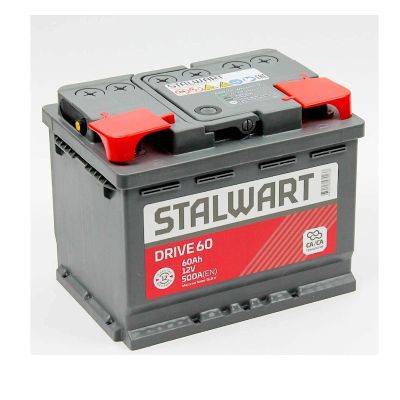 Аккумулятор 6СТ-60.1 "Stalwart Drive" зал. пр. поляр. (Сталварт) (АКОМ)
