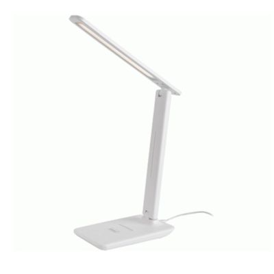 Светильник настольный LED General GLTL-043 (800043) с сенсор. вкл., диммером, подставкой для телефона 8W 3000К/4500К/6000K белый 450Лм , 800043