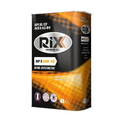 Масло моторное RIXX MP X SAE 10W40, 4 л, API SL/CF, полусинтетическое, (ACEА A3/B4)