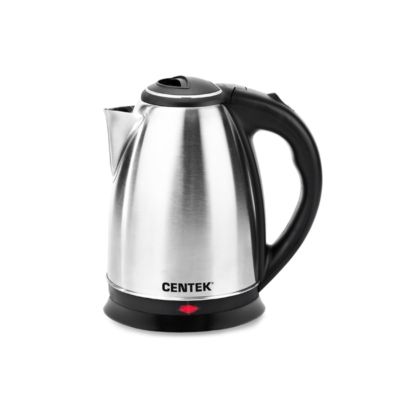 Электрочайник CENTEK CT- 0035, 2000 Вт, 1,5 л, металлик серый