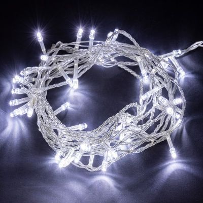 Гирлянда светодиодная TDM "СГ50Б5" (SQ0361-0038) 50 LED, 5 м, белый, с контроллером, IP20