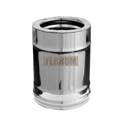 Сэндвич Ferrum, 0,25 м, Ø115x200 мм, AISI 430/0,5 мм