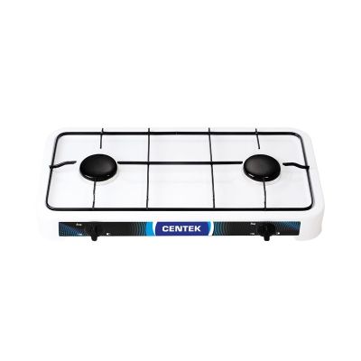 Плита газовая Centek CT-1524, сменные форсунки баллон/магистраль, 2 конф. (настольная) белая
