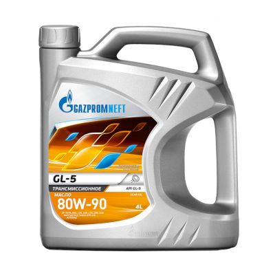 Масло трансмиссионное Gazpromneft GL-5 SAE 80W90, 4 л, GL-5(ТМ-5), минеральное, для МКПП, мост