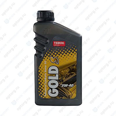 Масло моторное TEBOIL  Gold S, А3/В3,В4, SAE 5W40, 1 л, API SN/CF, синтетическое, (двиг. бензиновый, дизельный, турбодизельный)