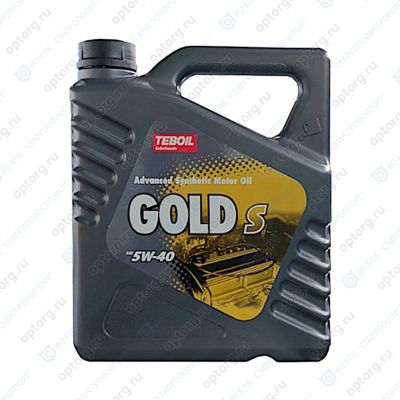 Масло моторное TEBOIL  Gold S, А3/В3,В4, SAE 5W40, 4 л, API SN/CF, синтетическое, (двиг. бензиновый, дизельный, турбодизельный)