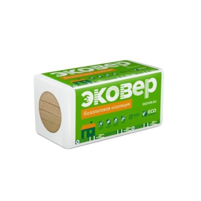 УТЕПЛИТЕЛЬ "ЭКОВЕР Вент-Фасад 80" 8х1000*600*50мм (0,24м3/4,8м2) 80 кг/м3