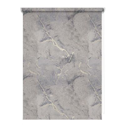 Штора рулонная Фавор (темно-серый) с мини ролетой, 98,0x175 см