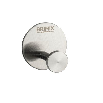 Крючок одинарный из нержавеющей стали, без сверления, 548, BRIMIX, Санакс