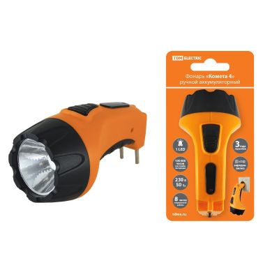 Фонарь TDM "Комета 4" 1 LED аккум., SQ0350-0042