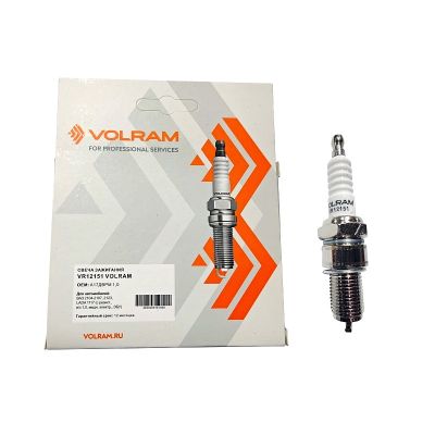 А-17ДВРМ (VR12151) СВЕЧА ЗАЖИГАНИЯ "VOLRAM" ДЛИННАЯ ЮБКА ВАЗ-1117, 1118, 1119, 2108, 2109, 21099, 2110, 2111, 2112, 2113, 2114, 2115, 2170, 2171, 2172, 21214, 2123, УМЗ (инжект. 8-ми клап., 1,0 мм.) (поштучно)