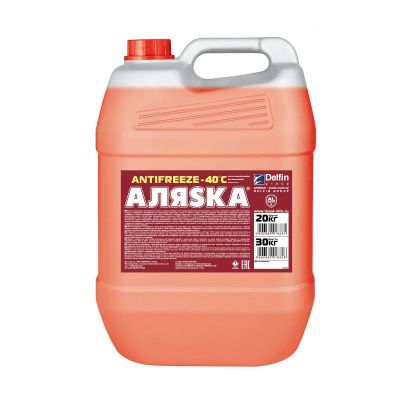 Антифриз "Аляска-40" (G11) красный 20кг (вес брутто) 
