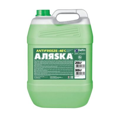 Антифриз "Аляска-40" (G11) зеленый 20кг (вес брутто) 