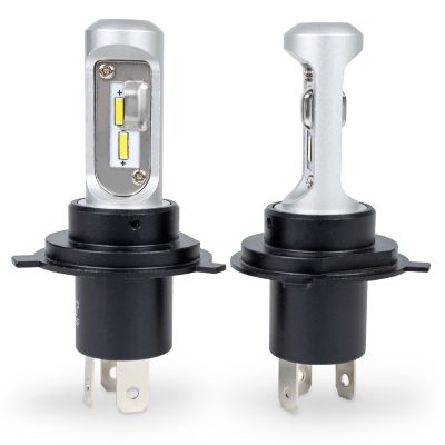 Автолампы LED Н4 (к-т 2 шт.) светодиодные (12/24В., 20Вт., 2000+2000 Lm, 5000К белый) пылевлагозащита IP68 ("Just Trend" - "AVS") A85222S