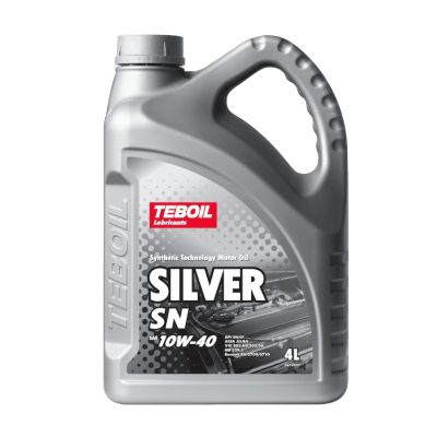 Масло моторное TEBOIL Silver SN (A3/B4) SAE 10W40, 4 л, API SN/CF, полусинтетическое, (двиг. бензиновый, дизельный)