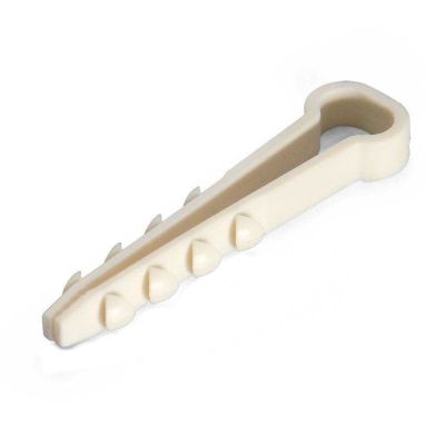 Дюбель-хомут ДХП 8-5 белый нейлон (100 шт) Fortisflex (59234)