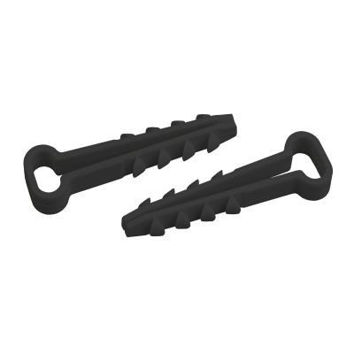 Дюбель-хомут ЭРА NO-224-555 для плоского кабеля 5-10 мм черный (100 шт) 