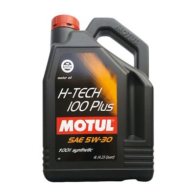 Масло моторное MOTUL H-TECH 100 PLUS SAE 5W30, 4 л, API SP, синтетическое, (замена MOTUL 8100 ECO-LITE SAE 5W30)