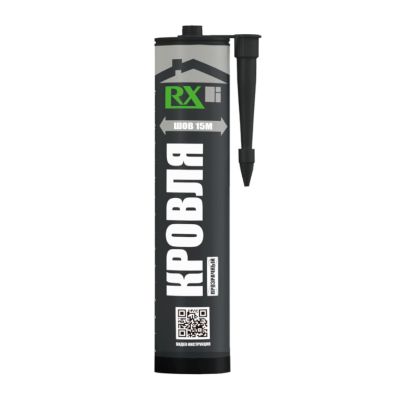 Клей-герметик силиконовый для кровли и водостоков 280 мл, прозрачный, RX Formula/R5 SEAMEX, арт. 20017020