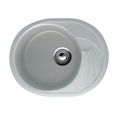 Мойка из искусственного камня 580x470x180 мм, R-17-310, матовая, серый, Экостоун