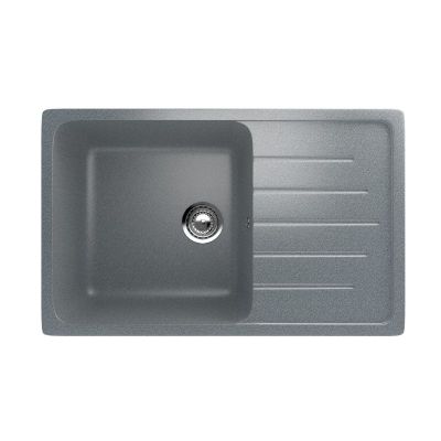 Мойка из искусственного камня 750x500x200 мм, R-19-309, матовая, темно-серый, Ecology Stone