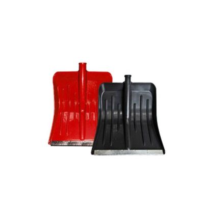 Лопата снеговая пластиковая МАЛЫШ 360*420 мм цветная с планкой