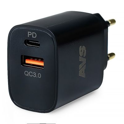 Устройство зарядное для тлф. сетевое (1.5-3А, 220В.) порт USB QC 3.0 + PD Type C  ("UT-723") ("AVS") для мобильных телефонов и устройств