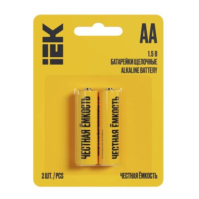 Батарейка IEK Alkaline Optima  LR-6 BL-2, 1,5 В, ABT-LR06-OP-L02