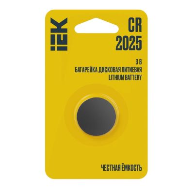 Батарейка IEK Optima  СR-2025 BL-1, 3 В, ABT-CR2025-OP-L01