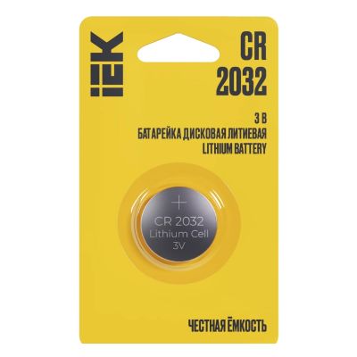 Батарейка IEK Optima  СR-2032 BL-1, 3 В, ABT-CR2032-OP-L01