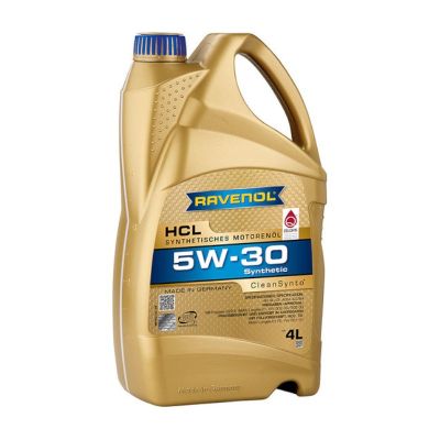 Масло моторное RAVENOL HCL (A3/B4) SAE 5W30, 4 л, API CF/SL, синтетическое, (двиг. бензиновый, дизельный)