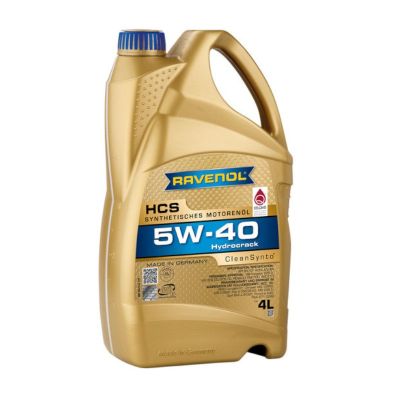 Масло моторное RAVENOL HCS (A3/B4) SAE 5W40, 4 л, API CF/SN, синтетическое, (двиг. бензиновый, дизельный)