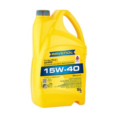 Масло моторное RAVENOL Turbo plus SHPD (A3/B4 ; E7) SAE 15W40, 5 л, API CI-4/SL, минеральное, (двиг. бензиновый, дизельный)