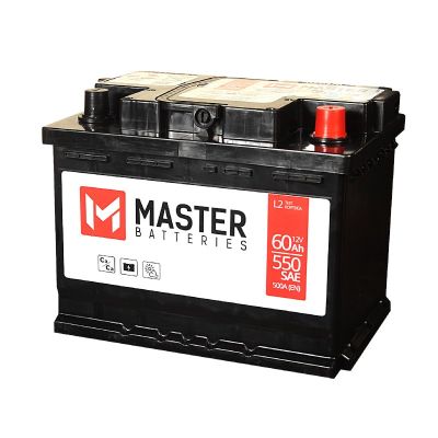 Аккумулятор 6СТ-60 R+ "Master Batteries" зал.обр.пол., ( Мастер) (Беларусь) 