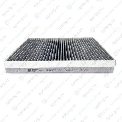 Элемент фильтра воздушного салонный угольный (GB-98099/C) ("BIG FILTER") HAVAL Dargo, F7, F7x, Jolion (OEM 8104400XKY28B, 8104400XKZ96A)
