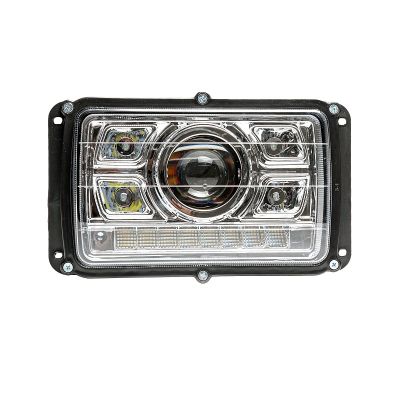 36.3775-20 LED АЕ ФАРА КАМАЗ,ГАЗ,МАЗ с ДХО (линза, гладкое стекло, с ручным корректором) 24 В. "АВТОЭЛЕКТРИКА"