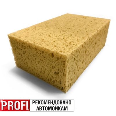 Губка для мойки поролоновая, крупнопористая (193x125x70 мм.) PROFI - рекомендовано автомойкам ("AVS") "SP-17" (A40002S)