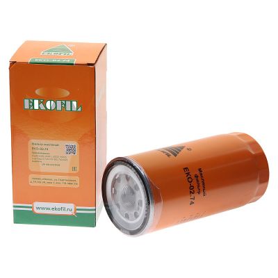 ЕКО-02.74 Фильтр очистки масла ("EKOFIL") КАМАЗ 6520, 65201, 6522, 65225 с дв. ЕВРО-5 740.735-400, 740.632 (ан. 6w.23.614.00 UFI, DIFA5144, ЭФМ065.1012040)