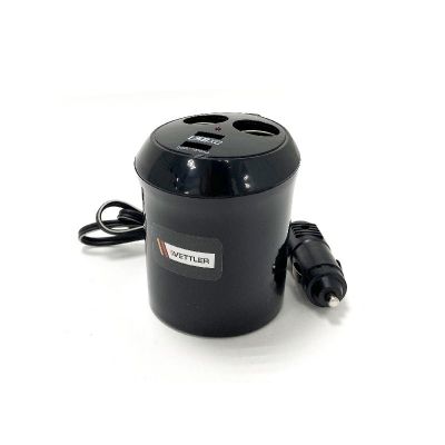 * Разветвитель прикуривателя 2 гнезда+2 порта USB (SZU-4) "VETTLER" 17963