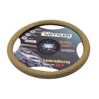 ОПЛЕТКА НА РУЛЬ (39-40 см) винил / бежевый (2101-2107, Волга) "VETTLER KLASSIKER" (17603)