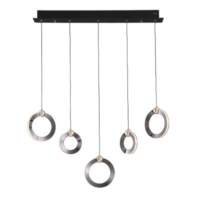 Люстра Lumien Hall LH8028/5P-BK-PBK-SGD