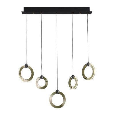 Люстра Lumien Hall LH8028/5P-BK-SGD-PBK