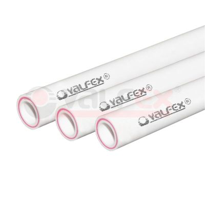 Труба PP-R SDR7,4 Ø63x8,6 мм, PN20, стекловолокном армирование, Valfex